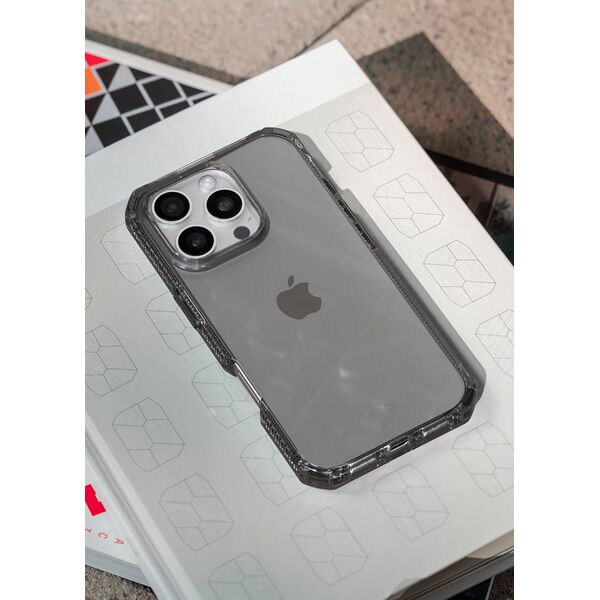 ITSKINS SPECTRUM R // CLEAR, Κάλυμμα, Apple, iPhone 16 Pro, 16 εκ. (6.3"), Γκρι, Διαφανές