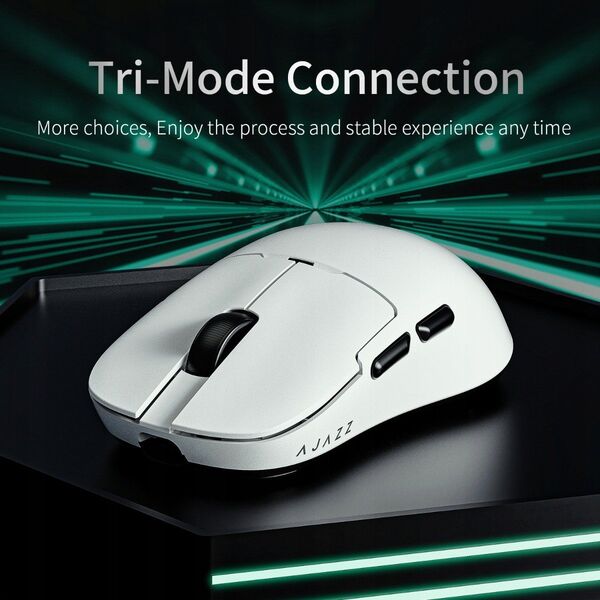 Mysz gamingowa bezprzewodowa  Ajazz  AJ159P MC -3 Mod-White-Pixart 3311 Charging Dock