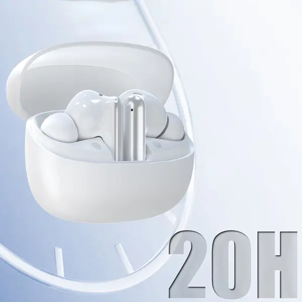 Bezprzewodowe słuchawki dokanałowe Dudao U21 TWS ANC ENC Bluetooth 5.4 białe