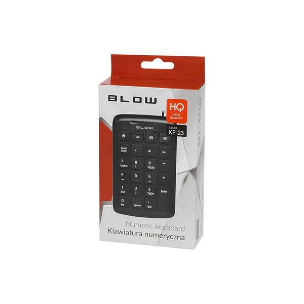 BLOW Πληκτρολόγιο Numpad BLOW KP-23 USB KP-23 έως 12 άτοκες Δόσεις