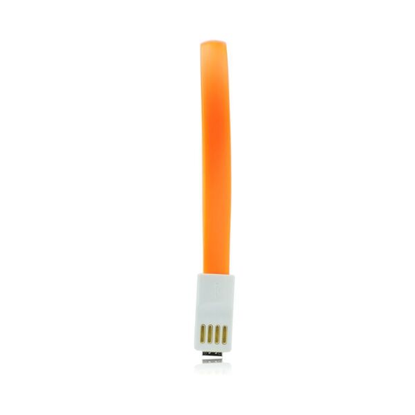 Baku USB Καλώδιο για iPhone-με μαγνήτη 5/5C/5S/6/6+ 20cm πορτοκαλί BK-4015 έως 12 άτοκες Δόσεις