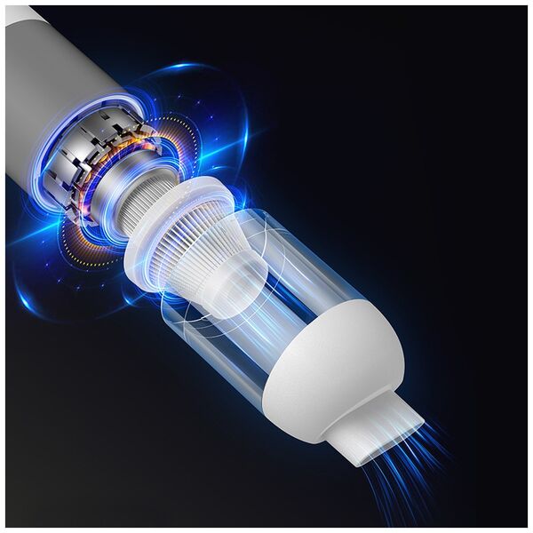 [product / manufacturer] Mini vacuum cleaner Remax XC-1, 2in1, Duster, White - 40309 έως 12 άτοκες Δόσεις