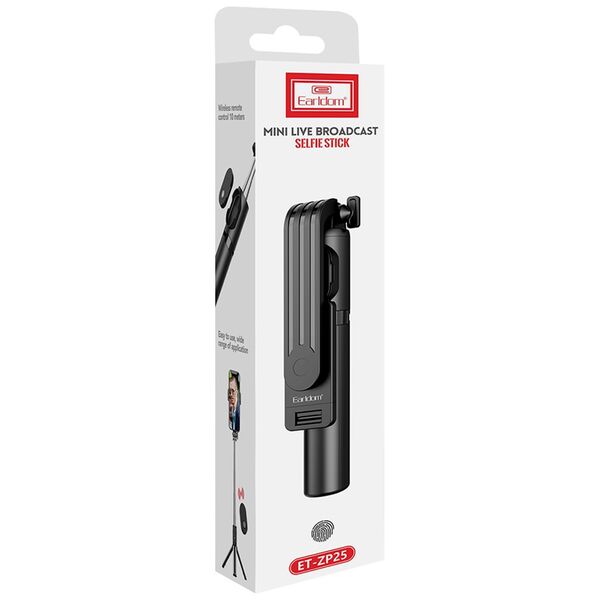 [product / manufacturer] Selfie stick Earldom ET-ZP25, Bluetooth, 80cm, Διαφορετικά χρώματα - 40228 έως 12 άτοκες Δόσεις