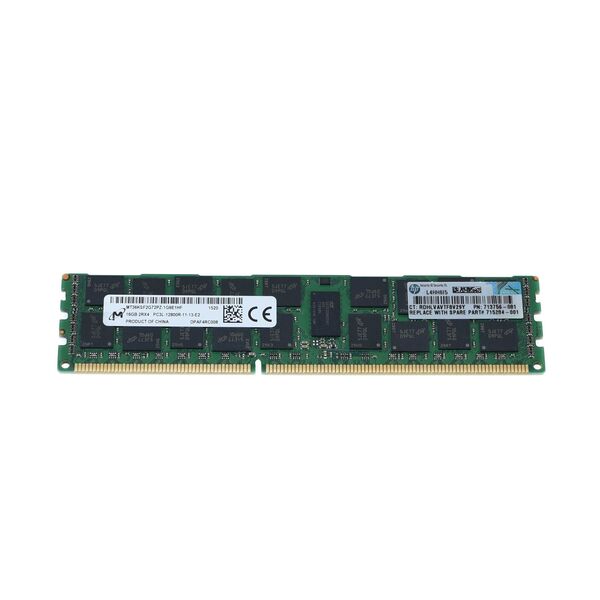 16GB HP PC3L-12800R DDR3-1600 2Rx4 CL11 ECC RDIMM 1.35V 0.047.205 έως 12 άτοκες Δόσεις