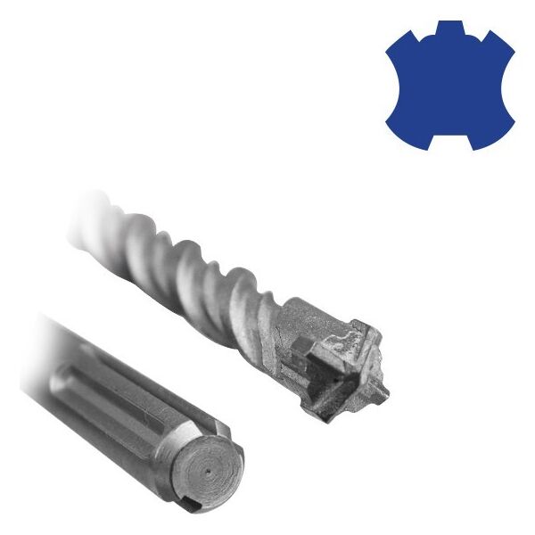 BULLE ΤΡΥΠΑΝΙ Φ 22x400x520, 4 ΚΟΠΤΗΡΕΣ, SDS MAX 685128 έως 12 άτοκες δόσεις