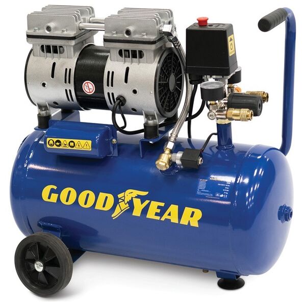 GY 251OF ΑΕΡΟΣΥΜΠΙΕΣΤΗΣ 24LT/1HP OILFREE ΧΑΜ. ΘΟΡΥΒΟΥ 608004 έως 12 άτοκες δόσεις