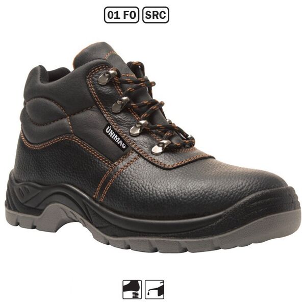 DUNLOP ΜΠΟΤΑΚΙΑ ΕΡΓΑΣΙΑΣ ΑΠΟ ΔΕΡΜΑ BUFFALO - 01 F0 , SRC -  EN ISO 20347:2012 - ΜΑΥΡΟ ΜΕΓΕΘΟΣ 39 710249 έως 12 άτοκες δόσεις