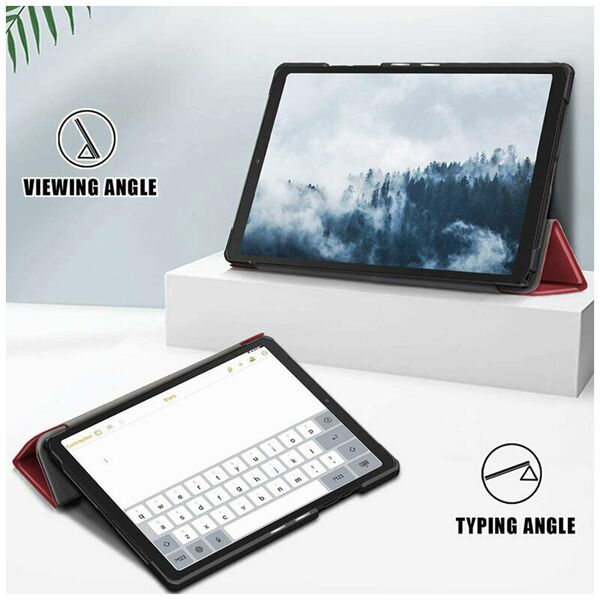 Techsuit Husa pentru Huawei Matepad T 10 / T 10S (9.7 inch / 10.1 inch) - Techsuit FoldPro - Dark Red 5949419055643 έως 12 άτοκες Δόσεις