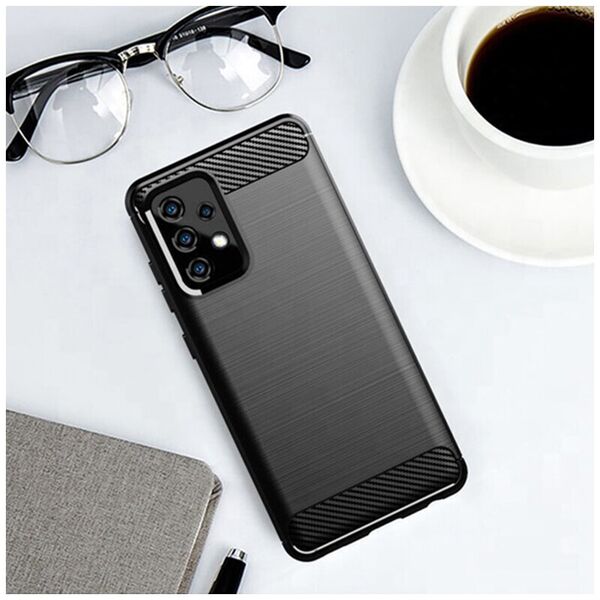 Techsuit Husa pentru Samsung Galaxy A32 5G - Techsuit Carbon Silicone - Black 5949419055292 έως 12 άτοκες Δόσεις