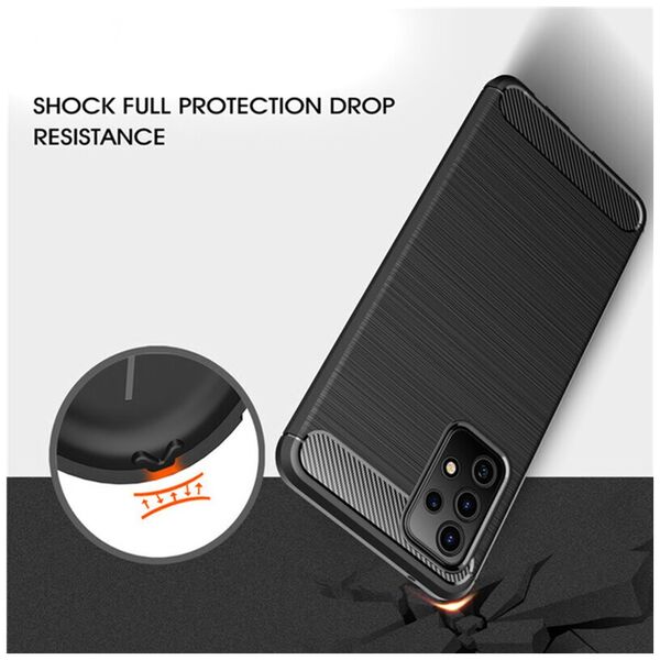 Techsuit Husa pentru Samsung Galaxy A32 5G - Techsuit Carbon Silicone - Black 5949419055292 έως 12 άτοκες Δόσεις