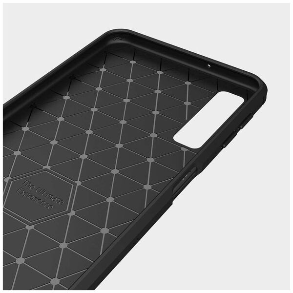Techsuit Husa pentru Samsung Galaxy A7 2018 - Techsuit Carbon Silicone - Black 5949419058484 έως 12 άτοκες Δόσεις