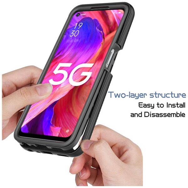 Techsuit Husa pentru Oppo A54 5G / A74 5G / OnePlus Nord N200 5G + Folie - Techsuit Defense360 Pro - Black 5949419042339 έως 12 άτοκες Δόσεις