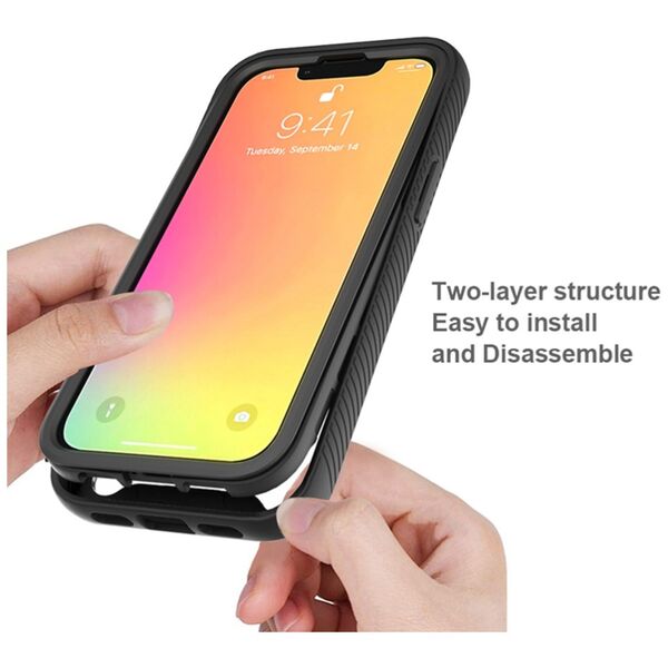 Techsuit Husa pentru iPhone 13 mini + Folie - Techsuit Defense360 Pro - Black 5949419033580 έως 12 άτοκες Δόσεις