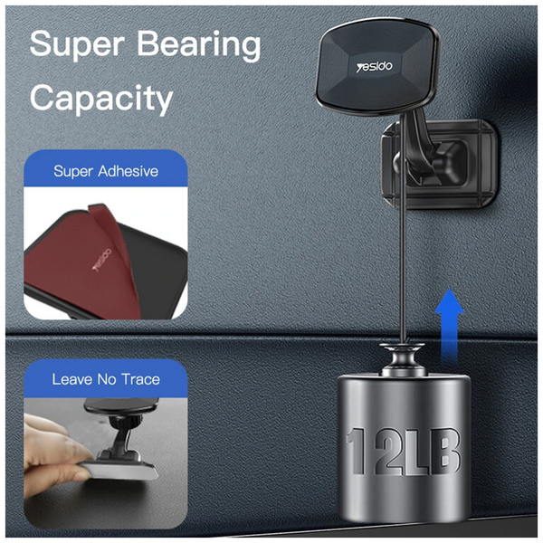 Yesido Suport Auto Magnetic pentru Telefon - Yesido Gravity Grip (C129) - Black 6971050265104 έως 12 άτοκες Δόσεις