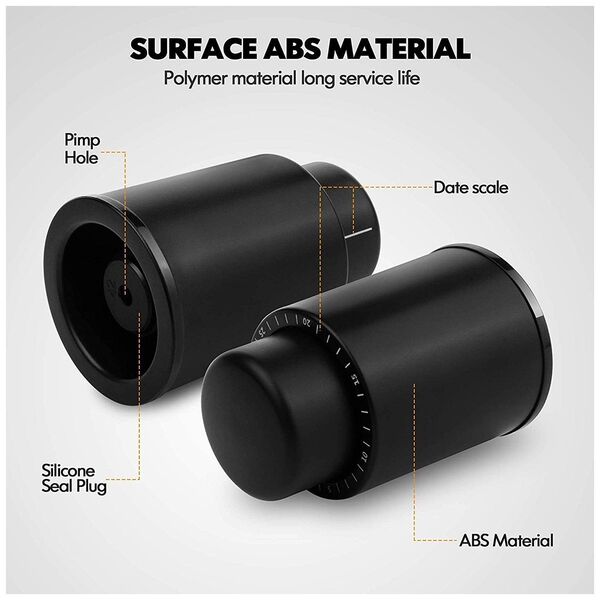 Techsuit Dop Reutilizabil pentru Sticle - Techsuit (VS07) - Black 5949419031036 έως 12 άτοκες Δόσεις