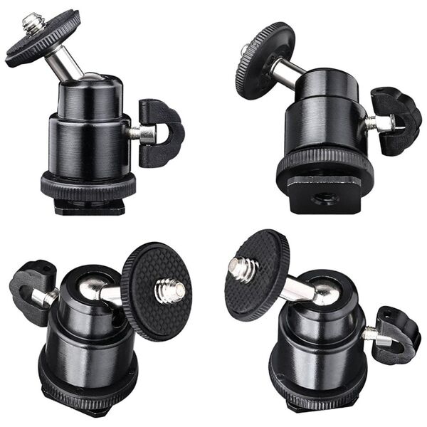 Techsuit Adaptor Cold Shoe la 1/4 GoPro - Techsuit Action Camera (BH-2) - Black 5949419030534 έως 12 άτοκες Δόσεις