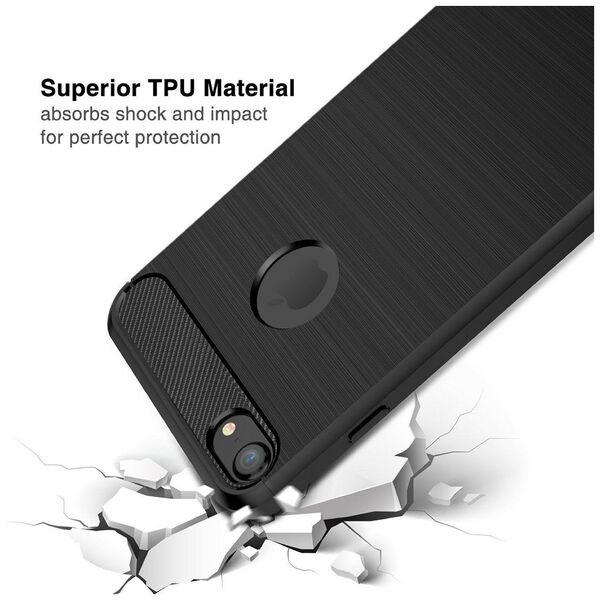 Techsuit Husa pentru iPhone 7 / 8 - Techsuit Carbon Silicone - Black 5949419024151 έως 12 άτοκες Δόσεις