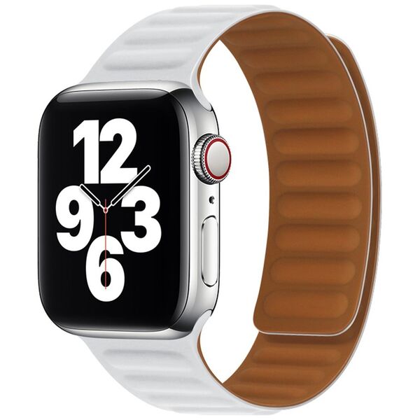 Techsuit Curea pentru Apple Watch 1/2/3/4/5/6/7/8/SE/SE 2/Ultra (42/44/45/49mm) - Techsuit Watchband (W035) - White 5949419021082 έως 12 άτοκες Δόσεις