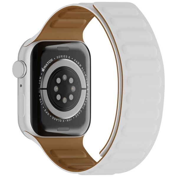 Techsuit Curea pentru Apple Watch 1/2/3/4/5/6/7/8/SE/SE 2/Ultra (42/44/45/49mm) - Techsuit Watchband (W035) - White 5949419021082 έως 12 άτοκες Δόσεις