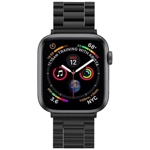 Spigen Curea pentru Apple Watch 1/2/3/4/5/6/7/8/SE/SE 2/Ultra (42/44/45/49mm) - Spigen Modern Fit - Black 8809613768824 έως 12 άτοκες Δόσεις