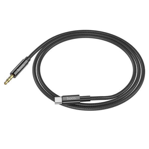 Hoco Cablu Audio Adaptor Type-C la Jack 1m - Hoco (UPA19) - Black 6931474759948 έως 12 άτοκες Δόσεις