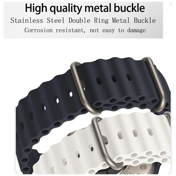 Techsuit Curea pentru Apple Watch 1/2/3/4/5/6/7/8/SE/SE 2/Ultra (42/44/45/49mm) - Techsuit Watchband (W038) - White 5949419015432 έως 12 άτοκες Δόσεις