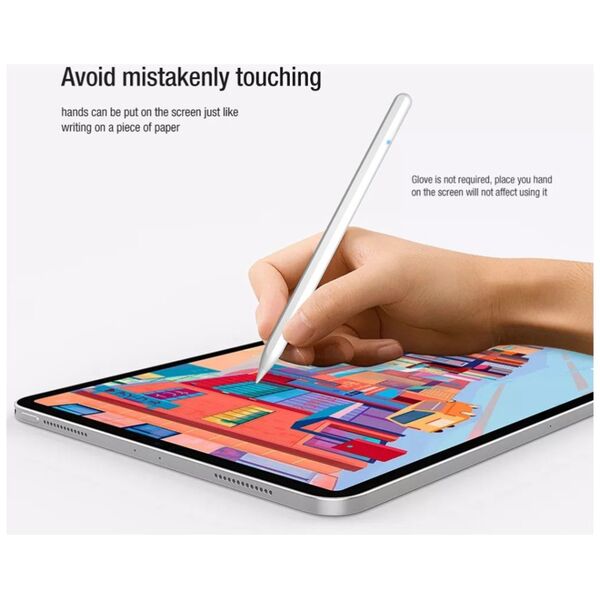 Techsuit Stylus Pen pentru iPad cu Functia Palm Rejection - Techsuit (M2) - White 5949419008908 έως 12 άτοκες Δόσεις
