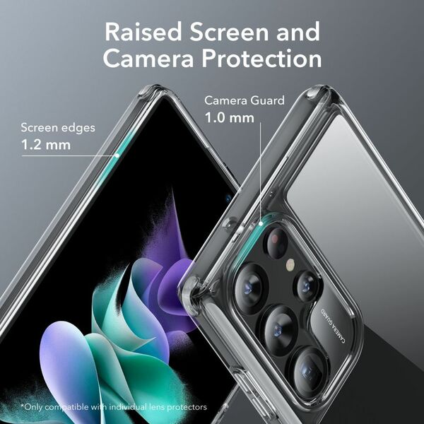 ESR Husa pentru Samsung Galaxy S23 Ultra - ESR Air Shield Boost Kickstand - Clear 4894240175873 έως 12 άτοκες Δόσεις