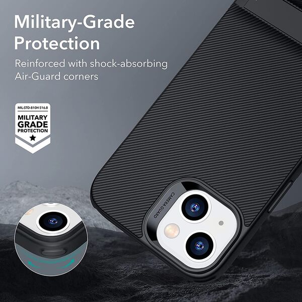 ESR Husa pentru iPhone 13 - ESR Air Shield Boost Kickstand - Translucent Black 4894240150283 έως 12 άτοκες Δόσεις