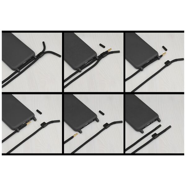 Techsuit Husa pentru iPhone 12 Pro Max - Techsuit Crossbody Lanyard - Black 5949419005167 έως 12 άτοκες Δόσεις