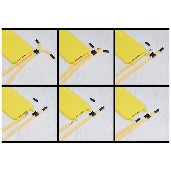 Techsuit Husa pentru iPhone SE 2, SE 2020 / SE 3, SE 2022 - Techsuit Crossbody Lanyard - Yellow 5949419003378 έως 12 άτοκες Δόσεις