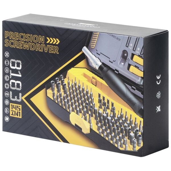 Precision screwdriver set Jakemy JM-8131-A, 145in1, S2, CR-V, Black - 17638 έως 12 άτοκες Δόσεις