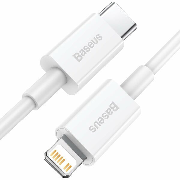 Baseus Baseus Superior Series Cable USB-C to Lightning, 20W, PD, 0,25m (white) 026216 έως και 12 άτοκες δόσεις