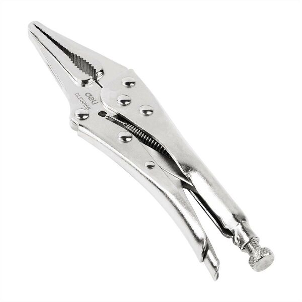 Deli Tools Long Nose Locking Pliers 9" Deli Tools EDL20015B (silver) 029472 έως και 12 άτοκες δόσεις