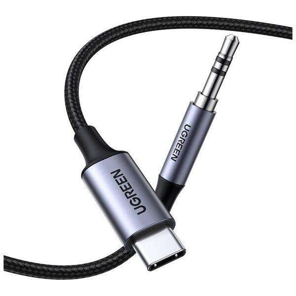 UGREEN USB-C cable UGREEN CM450 to 3.5mm AUX mini jack, 1m (black) 030434 έως και 12 άτοκες δόσεις