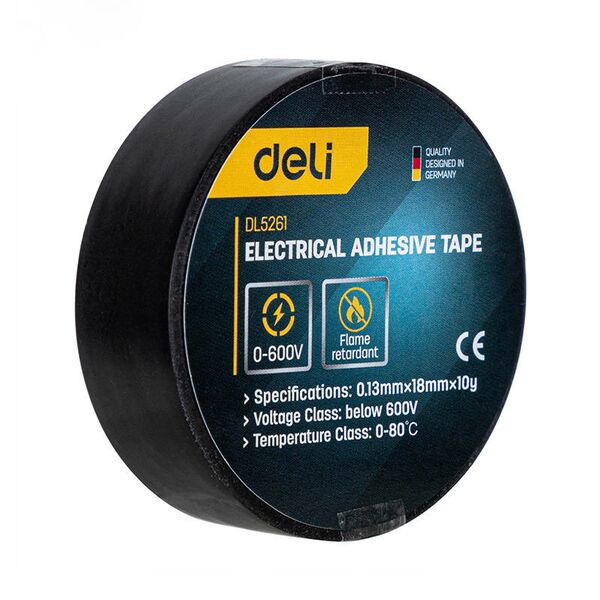 Deli Tools Electrical insulating tape Deli Tools EDL5261, 10m 032779 έως και 12 άτοκες δόσεις