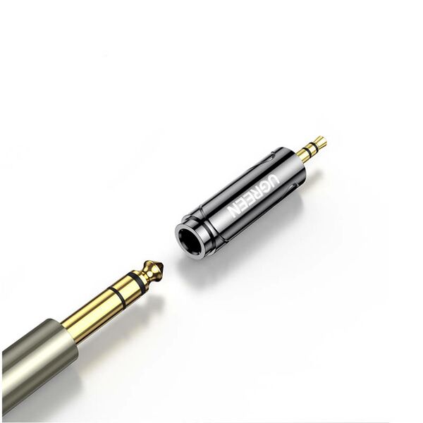 UGREEN UGREEN adapter / adapter from 3.5 mm jack to 6.5 / 6.35 mm mini jack (grey) 034490 έως και 12 άτοκες δόσεις
