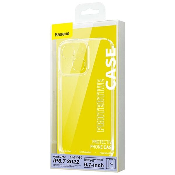 Baseus Baseus SuperCeramic Transparent Glass Case and Tempered Glass set for iPhone 14 Plus 038895 έως και 12 άτοκες δόσεις