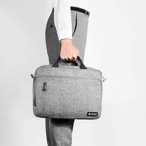 Tomtoc Tomtoc - Defender Laptop Briefcase (A43E1G3) - with Shoulder Strap, Ultra Protection, 16″ - Gray 6971937060907 έως 12 άτοκες Δόσεις