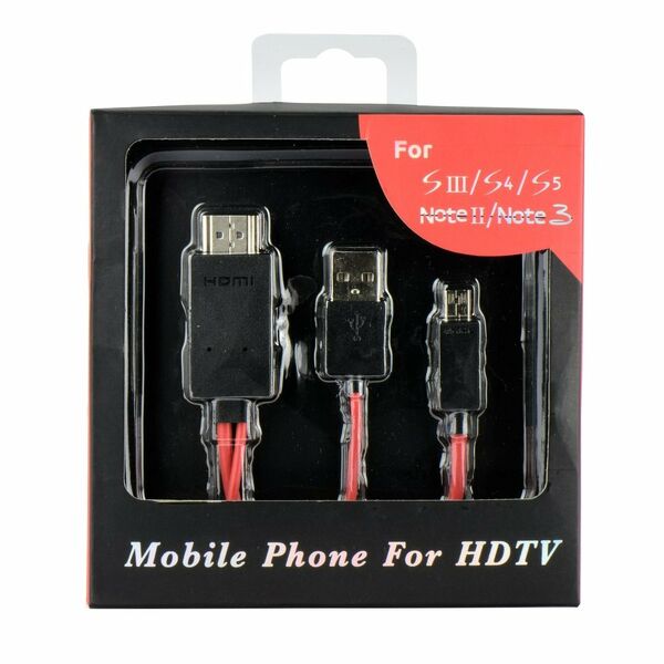 Καλώδιο MHL Micro USB HDMI TV FullHD DM-0697 έως 12 άτοκες Δόσεις