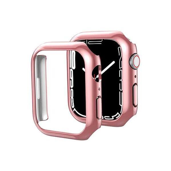 Θήκη PC Ahastyle WG59-D Apple Watch 7 41mm Επιμεταλλωμένο Ματ Ροζ-Χρυσό (2 τεμ.) X005WG59D1 έως και 12 άτοκες δόσεις
