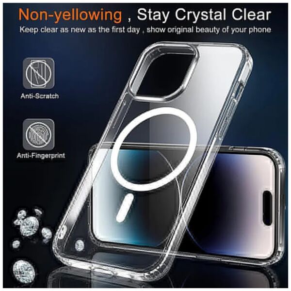 Techsuit Husa pentru iPhone 15 Pro Max - Techsuit MagSafe Pro - Transparent 5949419066748 έως 12 άτοκες Δόσεις
