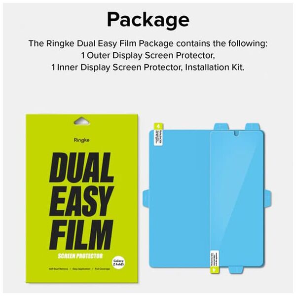 Ringke Folie pentru Samsung Galaxy Z Fold5 (set 2) - Ringke Dual Easy Full - Clear 8809919305303 έως 12 άτοκες Δόσεις
