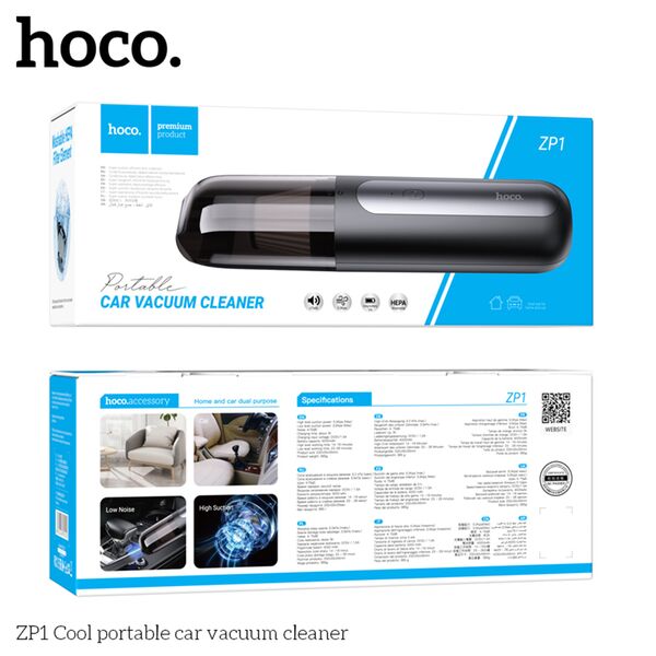 Hoco Aspirator pentru Masina cu Filtru HEPA - Hoco Cool (ZP1) - Black Gray 6931474791412 έως 12 άτοκες Δόσεις