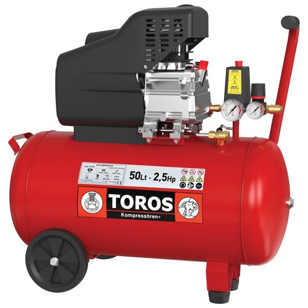 TOROS ΑΕΡΟΣΥΜΠΙΕΣΤΗΣ 50LT/2,5HP ΜΟΝΟΜΠΛΟΚ 40106 έως 12 άτοκες δόσεις