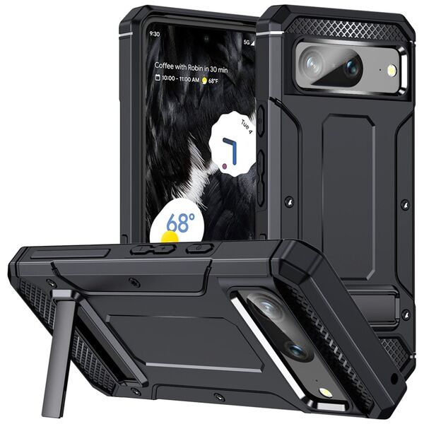 Techsuit Husa pentru Google Pixel 8 - Techsuit Hybrid Armor Kickstand - Black 5949419067769 έως 12 άτοκες Δόσεις