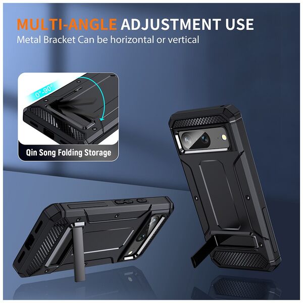 Techsuit Husa pentru Google Pixel 8 - Techsuit Hybrid Armor Kickstand - Black 5949419067769 έως 12 άτοκες Δόσεις