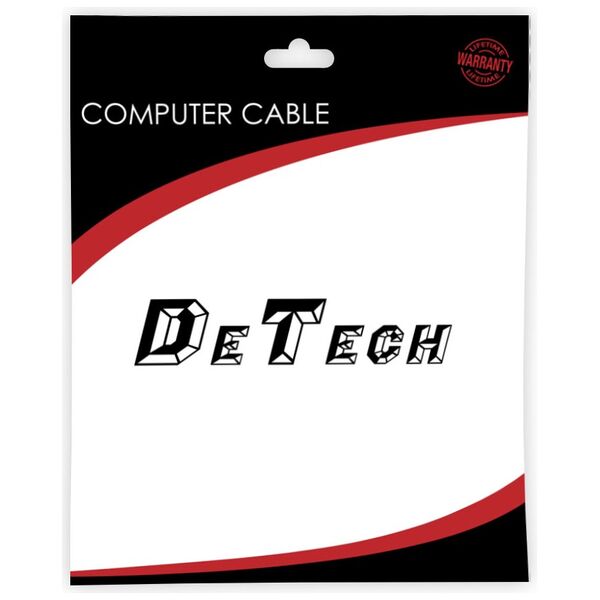 Καλώδιο HDMI Μ/Μ DeTech, 15m, Πλεξούδα και Φερριτή - 18310