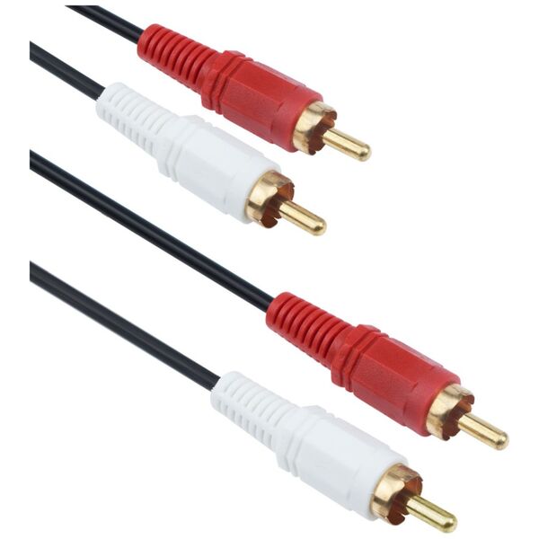 Καλώδιο Ήχου 2xRCA M/M, 1.5m, DeTech, High Quality - 18017