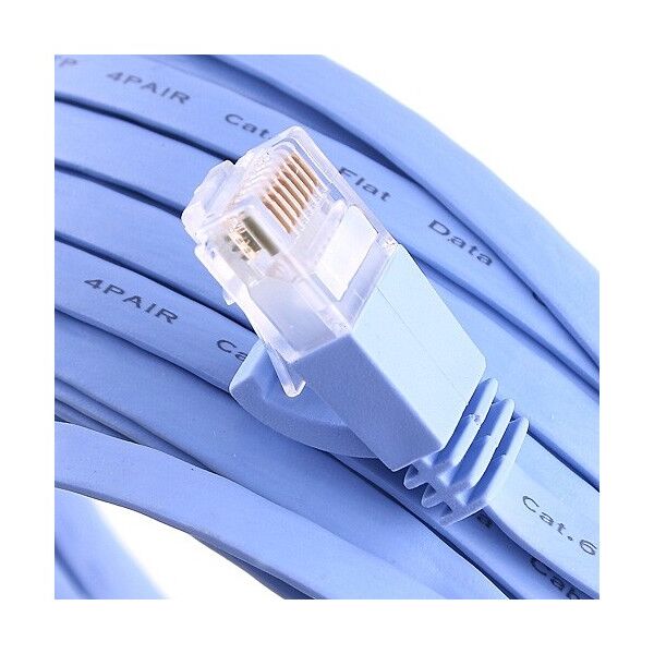 Καλώδιο Δικτύου CAT6, 10m, DeTech, Πλακέ - 18133